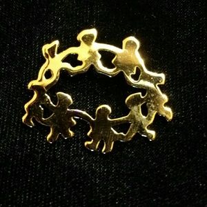 Women of Earth Holding Hands Pin